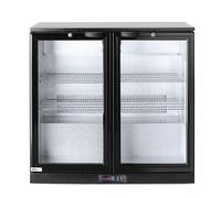 HENDI Réfrigérateur Sous Comptoir Arktic pour Boissons, 2 Portes, 198L, 0-10°C, Frigo Arrière-Bar Réfrigéré, Armoire à Bouteilles, 220V, 160W, 900x530x865mm, Acier Prélaqué