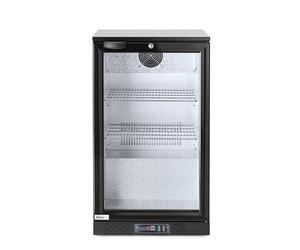 HENDI Réfrigérateur sous comptoir pour boissons Arktic, 1 porte, 86L, 0 à 10°C, 220V, 120W, 500x530x(H) 865mm, acier revêtu par poudre noir