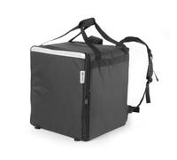 HENDI Sac à Dos de Transport et de Livraison de Pizzas Isotherme, Isolé, Imperméable, Sac de Livraison de Pizzas et de Nourriture, intérieur 39x39x(H) 45cm, Noir, 41x41x(H) 48cm