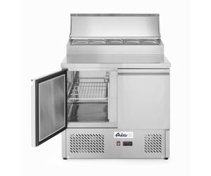 HENDI Saladette 2 Portes avec Vitrine Réfrigérée Gn Surélevée 300L