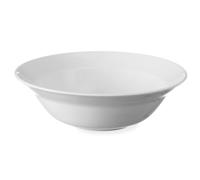HENDI Saladier, bords renforcés, émaillage de qualité, résistance aux impacts et à l'usure, convient à micro-ondes et lave-vaisselle, ø250mm, porcelaine blanche