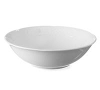 HENDI Saladier, bords renforcés, émaillage de qualité, résistance aux impacts et à l'usure, convient à micro-ondes et lave-vaisselle, 1L, ø230x(H)65mm, porcelaine blanche