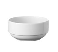 HENDI Saladier, bords renforcés, émaillage de qualité, résistance aux impacts et à l'usure, convient à micro-ondes et lave-vaisselle, ø140mm, porcelaine blanche