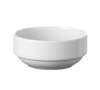 HENDI Saladier, bords renforcés, émaillage de qualité, résistance aux impacts et à l'usure, convient à micro-ondes et lave-vaisselle, ø120mm, porcelaine blanche