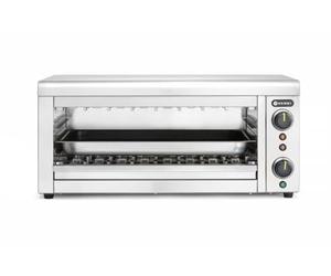 HENDI Salamandre électrique professionnelle, quartz infrarouge, GN 1/1, 230V, 3645W, 689x397x(H)318mm, acier inoxydable