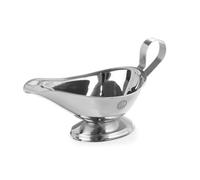 HENDI Saucière, 230 ml, avec base, petit récipient bol pot à sauce, saucière avec bec verseur, 160x98x(H)90mm, acier inoxydable