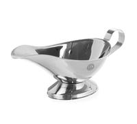 HENDI Saucière, 460 ml, avec base, petit récipient bol pot à sauce, saucière avec bec verseur, 240x120x(H)120mm, acier inoxydable