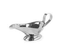 HENDI Saucière, 85 ml, avec base, petit récipient bol pot à sauce, saucière avec bec verseur, 120x72x(H)50mm, acier inoxydable