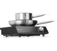 HENDI Set : Cuisinière à induction 3500W + casserole à manche + poêle, Noir, 220-240V/3500W, 320x395x(H)95mm