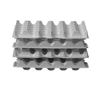 HENDI Set de 4 plateaux à oeufs, pour boîte à oeufs HENDI 870785, rangement des oeufs, chaque plateau contient 30 oeufs, empilable, OVOBOX 120, 290x286x(H)45mm, PET
