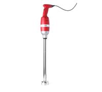 HENDI Set: mixeur plongeant (avec pied mixeur 40cm) - accessoire fouet 33cm et support mural, vitesse réglable, 230V, 400 W, ø100x(H)765mm, polyamide, acier inoxydable