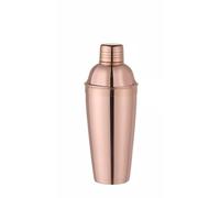 HENDI Shaker à Cocktail, BarUp, 750ml, shaker Cobbler 3 pièces, usage universel, outil de préparation de cocktails tout-en-un, ø85x(H)240mm, acier inoxydable plaqué cuivre