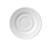 HENDI Soucoupe, pour la tasse à expresso 794425, avec bords renforcés, émaillage de qualité, ø125mm, porcelaine blanche