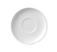 HENDI Soucoupe Tasse à café-cappuccino 799130 & 7991473, bords renforcés,émaillage de qualité,haute résistance,convient à micro-ondes, lave-vaisselle, ø115mm,porcelaine blanche