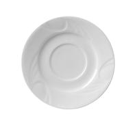 HENDI Soucoupe avec bords renforcés, ø149 mm, pour tasses à café et cappuccino, porcelaine blanche