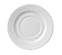 HENDI Soucoupe avec bords renforcés, ø190 mm, pour bol à soupe, porcelaine blanche