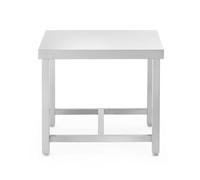 HENDI Support de casserole pour grands pots, pieds réglables, 500 x 500 x 450 mm, acier inoxydable