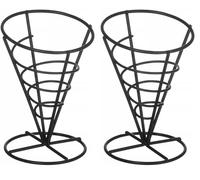 HENDI Support pour cornet de frites - ⌀115x(H)172 mm (Lot de 2)