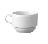 HENDI Tasse à café avec bords renforcés, 170 ml, ø79 mm, porcelaine blanche