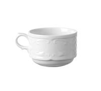 HENDI Tasse à café avec bords renforcés, 180 ml, ø82 mm, porcelaine blanche