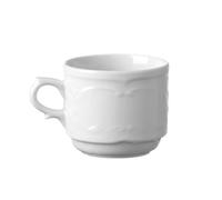 HENDI Tasse à expresso avec bords renforcés, émaillage de qualité, 120ml, ø65mm, porcelaine blanche