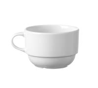 HENDI Tasse à expresso avec bords renforcés, 90 ml, ø63 mm, porcelaine blanche