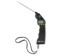 HENDI Thermomètre de cuisine numérique avec sonde pliable en acier inoxydable 115mm, thermomètre cuisson pour aliments, four, barbecue, viande, liquide, affichage LCD, -50/300°C, 160x55x(H)20mm, ABS