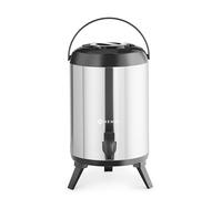 HENDI Thermos distributeur de boissons chaude et froide, portable, conteneur isotherme avec robinet anti-goutte, -10° à 100°C, distributeur d'eau, 9L, ø226x(H)350mm, acier inoxydable, isolation PU