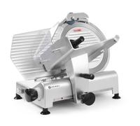 HENDI Trancheuse électrique, multi-usages, pour jambons, saucissons, viandes, Profi Line 300, lame Ø: 300mm, épaisseur de tranche (0-14mm), 220-240V, 420W, 602x573x(H)456mm, argent, aluminium, inox