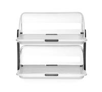 Hendi Vitrine à couvercle coulissant Roll-top double 465x310x(h)410 mm PP/PS