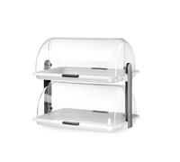 Vitrine buffet à double couvercle enroulable 380 x 260 x 355 mm - Hendi 871768
