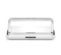 HENDI Vitrine de présentation à couvercle coulissant Roll top, vitrine de Buffet, banquets, restaurants, pâtisserie, boulangeries, 465x310x(h)190 mm, PP, PS