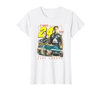 Hendrick Motorsports Jeff Gordon #24 Distressed Poster T-Shirt, Femme, Blanc, XL