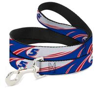 Hendrick Motorsports Laisse pour Chien Kyle Larson #5 Car Scheme Blanc/Bleu/Rouge 1,2 m de Long 3,8 cm de Large