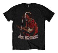 Hendrix Jimi - T-Shirt # L Unisex Black # Orange Kaftan [Import]