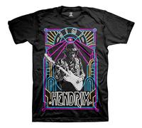 Hendrix Jimi - T-Shirt # S Unisex Black # Electric Ladyland Neon [Import]
