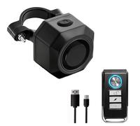 HENDUN Système d'alarme anti-effraction de vélo, télécommande sans fil pour vélos électriques, scooters, scooters, motos, maison et fenêtre, capteur de vibration, 110 dB, étanche IP65, charge USB-C
