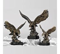 Henecka Trophée, Figurine en résine Aigle de la Victoire, Vieil Or, avec Gravure au Choix, Taille 30 cm