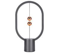 Heng Balance Lampe, Lampe D'équilibre Magnétique Lampe de Bureau Moderne Alimenté par USB LED Table Lampe en Plastique Chambre Chevet Veilleuse, Lumière Douce pour Bureau, Maison, Dortoir, Chevet
