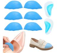 HENGBIRD 3 pares Coussins pour Orteils Invisibles et 1 Semelle de Soutien Plantaire Offerte, Inserts Anti-Glisse pour Chaussures Trop Grandes, Confort en Mousse Douce pour Femme Homme, Réutilisables
