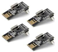 HENGBIRD 4pcs NRF24l01+ 2.4g Wireless Transceiver Module, Emetteur-Recepteur sans Fil WiFi RéCepteur, RF RéCepteur Module, Radio Transceiver Module Compatible avec Arduino Et Raspberry Piy