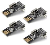 HENGBIRD 4pcs NRF24l01+ 2.4g Wireless Transceiver Module, Emetteur-Recepteur sans Fil WiFi RéCepteur, RF RéCepteur Module, Radio Transceiver Module Compatible avec Arduino Et Raspberry Piy