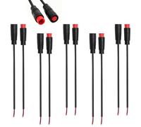 HENGBIRD 5pcs Connecteur Étanche 2 Pôles IP65, Câble 20cm Prise Mâle Femelle 2 Broches, Connecteur Électrique Étanche pour Éclairage Vélo, E Bike, Capteur, Usage Extérieur