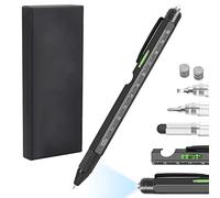 HENGBIRD Cadeau Homme, Stylo à bille Multifonction 10 en 1,Cadeau Homme Noel, Idee Cadeau Homme Original,Gadget Insolite Utile Cadeau Stylo Personnalisé,Cadeau Maitresse D'école,Cadeau Fetes des Peres