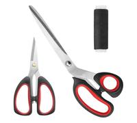 HENGBIRD Ciseaux Professionnels pour Tissu, 23cm/13cm Ciseaux de Couture Robustes, Lames Rranchantes en Acier Inoxydable, Poignée Ergonomique, Ciseaux Coudre pour Papier, Tissu, Feutre, Soie