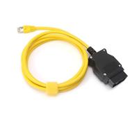 HENGBIRD ENET Câble OBD2 pour BMW Série F Plug & Play Codage avec adaptateur Ethernet RJ45 compatible E-SYS Interface ICOM pour fonctions cachées du véhicule Câble de diagnostic professionnel pour F20