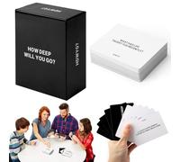 HENGBIRD How Deep Will You Go - Jeu de Cartes de Conversation Vert Profond pour Famille et Adultes - Party Game Amusant