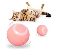 HENGBIRD Jouet de Balle Interactif pour Chat, Boule avec lumière LED, Chargement USB-C, Balle pour Chat Interactive, Jouets pour Chats pour Chien Chatons (Rose)