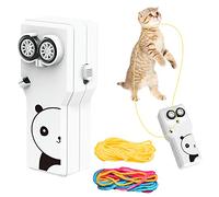 HENGBIRD Lasso String Shooterm de Lanceur, Loop Lasso String Shooter Jouet Portable Zip String Rope Lanceur Hélice Lasso String Shooter pour enfants, Nouveaux jouets pour chats (blanc)