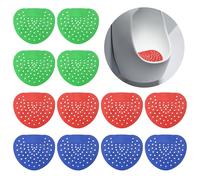 HENGBIRD Lot de 12 tamis d'urinoir parfumés - Élimine les odeurs - Tapis de protection anti-éclaboussures - Parfum longue durée - Convient pour les toilettes courantes dans les centres commerciaux,